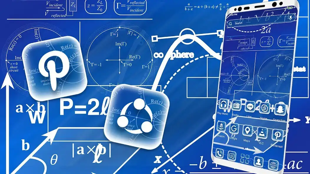 Play Math Geometry Launcher Theme as an online game Math Geometry Launcher Theme with UptoPlay