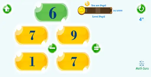 Play Math Guru - Mathematics For Kids as an online game Math Guru - Mathematics For Kids with UptoPlay