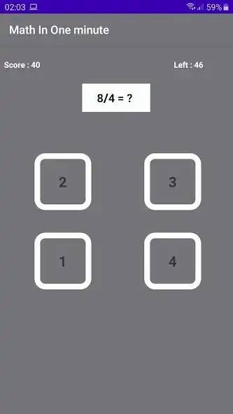 Play Math In One Minute as an online game Math In One Minute with UptoPlay