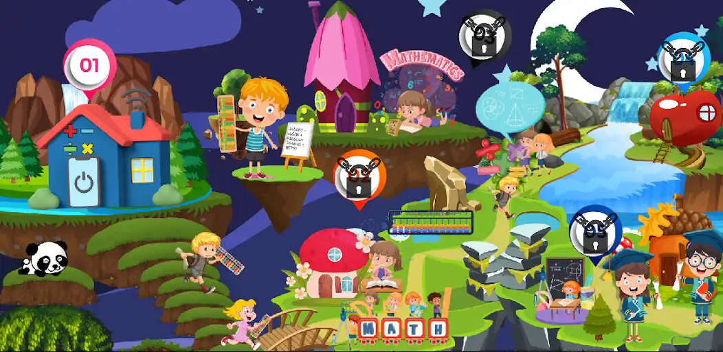 Play Math Kids (FULL) as an online game Math Kids (FULL) with UptoPlay
