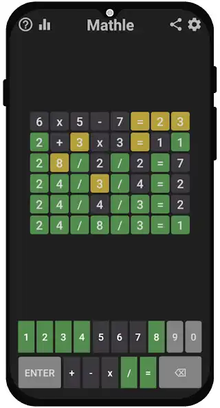 Play Mathle as an online game Mathle with UptoPlay