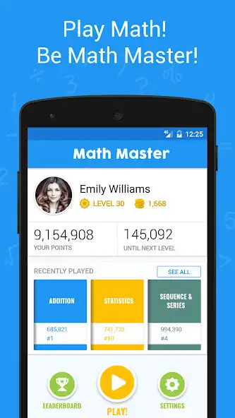 Man Playing Math Math Master: Play Learn Math online game with UptoPlay