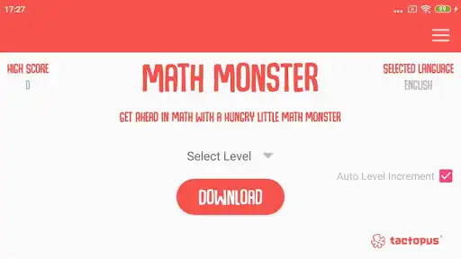Play Math Monster by Tactopus as an online game Math Monster by Tactopus with UptoPlay