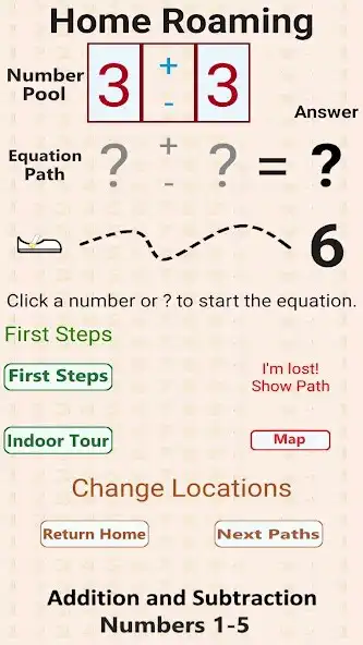 Play Math Path Finder: First Steps as an online game Math Path Finder: First Steps with UptoPlay