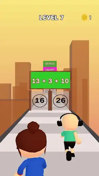 Play Math Runner - Teacher Coming as an online game Math Runner - Teacher Coming with UptoPlay
