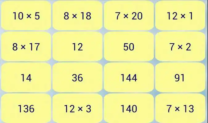 Play Maths - Arithmetic Memory Game