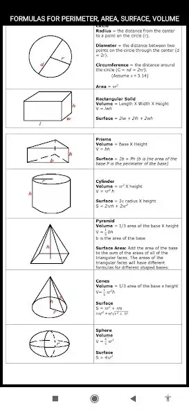Play Maths Geometry Formula as an online game Maths Geometry Formula with UptoPlay