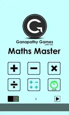 Play Maths Master