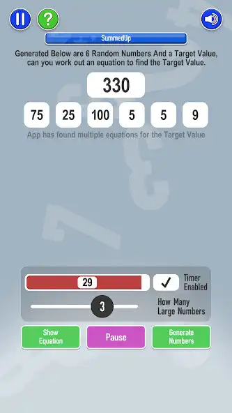 Play Maths Mayhem as an online game Maths Mayhem with UptoPlay