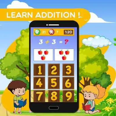 Math Sum - Kids Learning app online game with UptoPlay