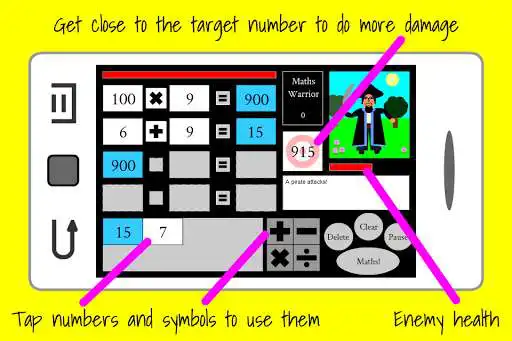 Play Maths Warrior as an online game Maths Warrior with UptoPlay