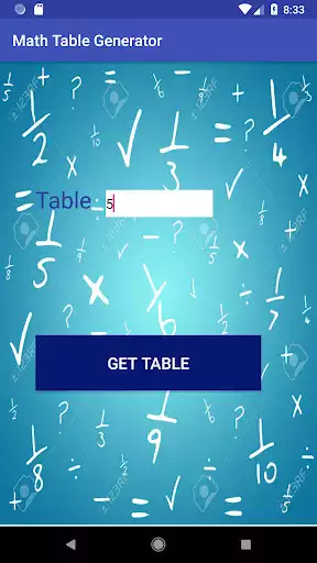 Play Math Table Generator