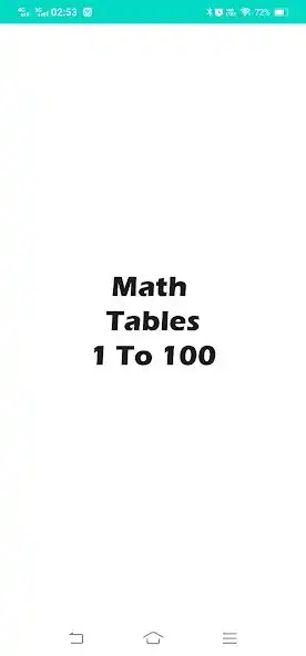 Play Math Tables -  (1 to 100)  and enjoy Math Tables -  (1 to 100) with UptoPlay