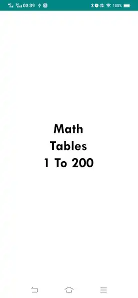 Play Math Tables 2 to 200  and enjoy Math Tables 2 to 200 with UptoPlay
