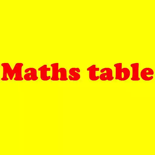 Run free android online Math Tables APK