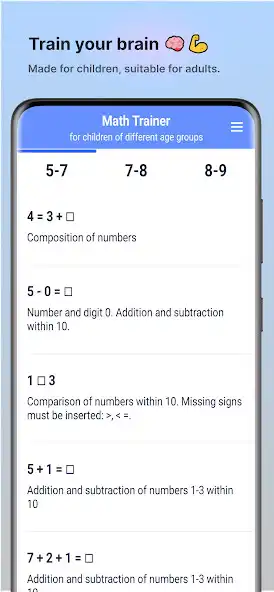 Play Math Trainer For Kids  and enjoy Math Trainer For Kids with UptoPlay
