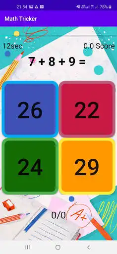 Play Math Tricker as an online game Math Tricker with UptoPlay