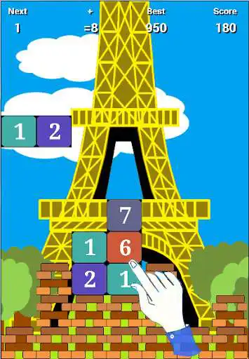 Play MathTris as an online game MathTris with UptoPlay