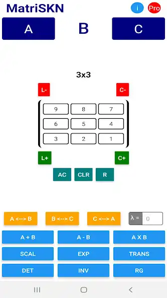 Play MatriSKN : Matrix Calculator as an online game MatriSKN : Matrix Calculator with UptoPlay