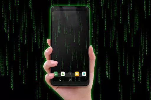 Matrix Code Computer Emoji Matrix Live Wallpaper Digital Code Rain Emoji LWP online game with UptoPlay