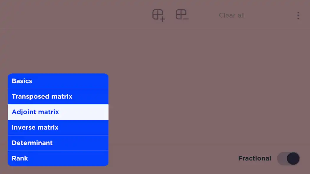 Play Matrix math calculator Pro  and enjoy Matrix math calculator Pro with UptoPlay