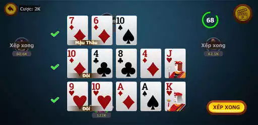 Play Mau Binh - Xap Xam as an online game Mau Binh - Xap Xam with UptoPlay