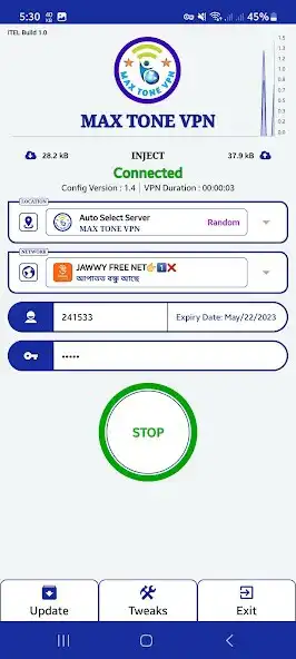 Play MAX TONE VPN as an online game MAX TONE VPN with UptoPlay
