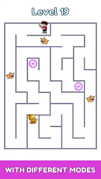 Play Maze Escape: Toilet Rush as an online game Maze Escape: Toilet Rush with UptoPlay