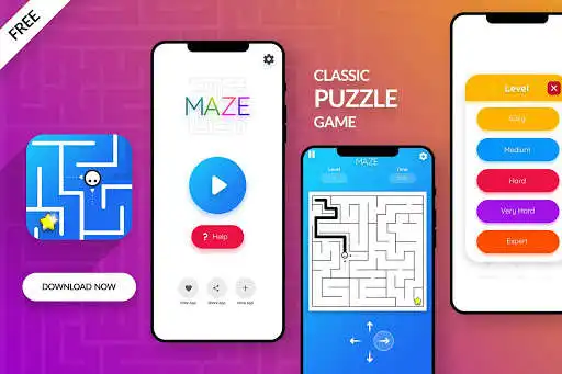 Play Maze - Mazes Puzzle & more  and enjoy Maze - Mazes Puzzle & more with UptoPlay