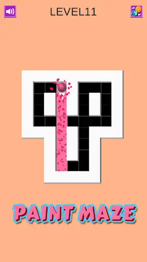 Play Maze Paint as an online game Maze Paint with UptoPlay