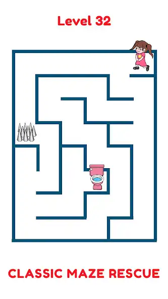 Play Maze Run: Path To Toilet  and enjoy Maze Run: Path To Toilet with UptoPlay
