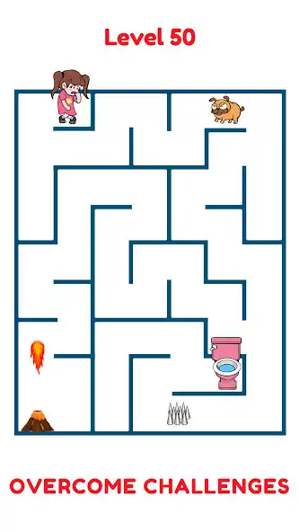Play Maze Run: Path To Toilet as an online game Maze Run: Path To Toilet with UptoPlay