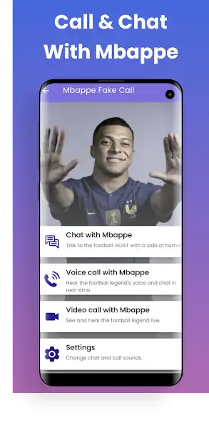 Play Mbappe Fake Video Call, Chat  and enjoy Mbappe Fake Video Call, Chat with UptoPlay
