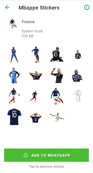 Play Mbappé Stickers as an online game Mbappé Stickers with UptoPlay