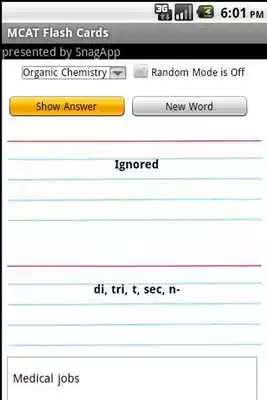 Play MCAT Note / Flash Cards