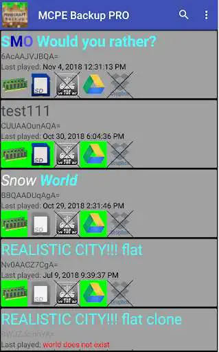 Play MCPE Backup PRO  and enjoy MCPE Backup PRO with UptoPlay