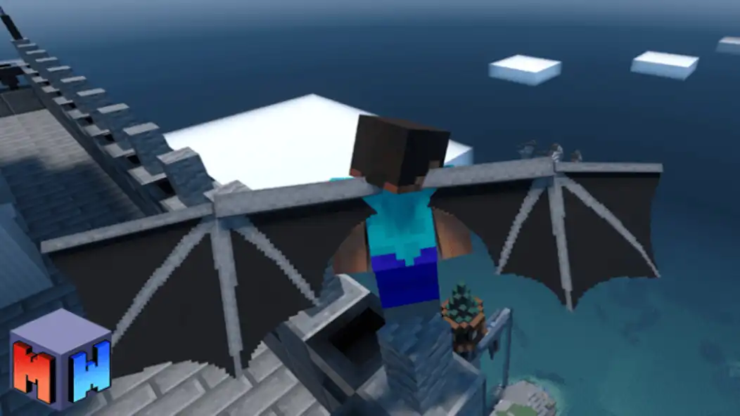 Play MCPE Dragon Wing Mod as an online game MCPE Dragon Wing Mod with UptoPlay
