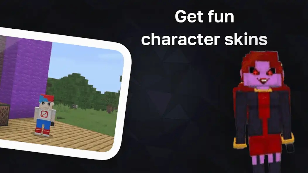 Play MCPE Friday Night Funkin Mod as an online game MCPE Friday Night Funkin Mod with UptoPlay