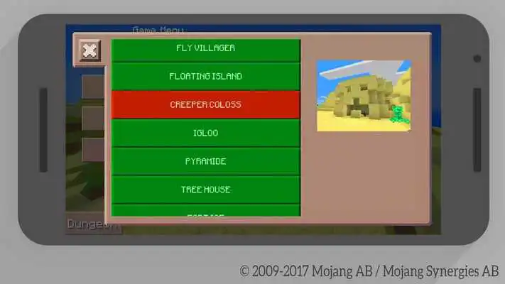 Play MCPE Mod Dungeon Pack - Instant Construction!