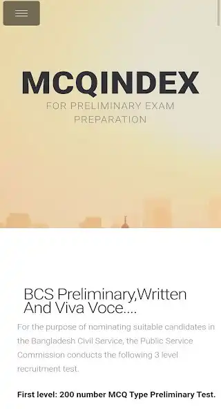 Play MCQ INDEX  and enjoy MCQ INDEX with UptoPlay