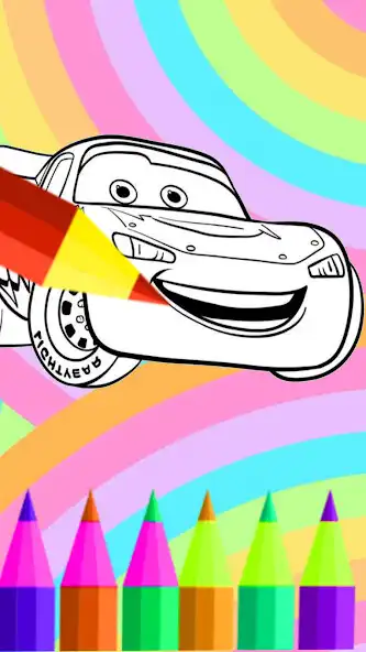 Play Mcqueen Coloring Book Art as an online game Mcqueen Coloring Book Art with UptoPlay