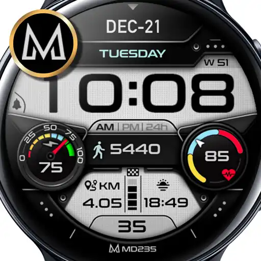 Play MD235: Digital watch face APK