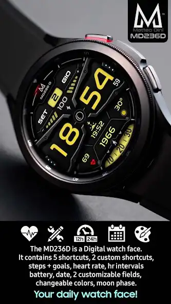 Play MD236D - Digital watch face as an online game MD236D - Digital watch face with UptoPlay