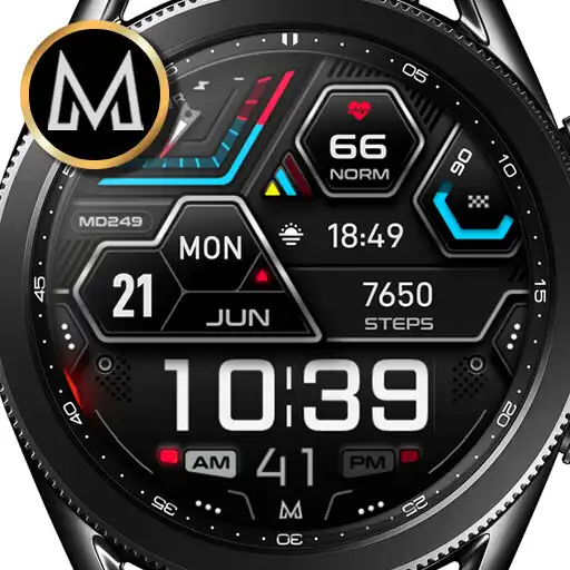 Play MD249: Digital watch face APK