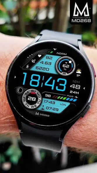Play MD268: Digital watch face as an online game MD268: Digital watch face with UptoPlay