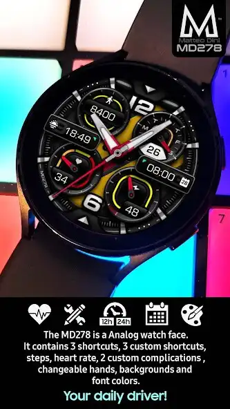 Play MD278 - Analog watch face as an online game MD278 - Analog watch face with UptoPlay
