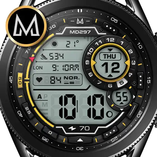 Play MD297: Digital watch face APK