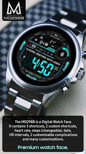 Play MD298B: Digital watch face as an online game online MD298B: Digital watch face with UptoPlay com.watchfacestudio.md298<br><br>It contains 3 Preset App shortcuts, 2 customizable shortcuts, steps (changeable), heart rate + intervals, date, 2 customizable complications where you can have the data you prefer such as Play MD298B: Digital watch face as an online game MD298B: Digital watch face with UptoPlay