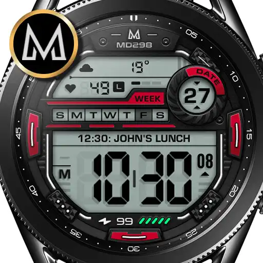 Play MD298: Digital watch face APK