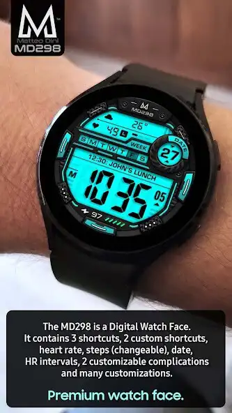 Play MD298: Digital watch face as an online game MD298: Digital watch face with UptoPlay
